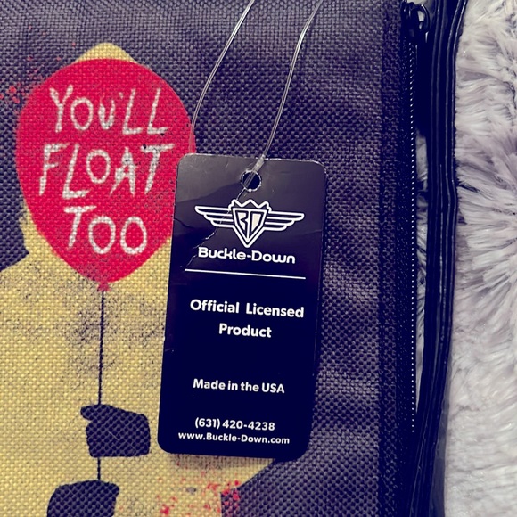 NWT•Horror Film Set• BUCKLE-DOWN Canvas Wallet, “IT 2” & 2 “Terrifier” Film Pins - Picture 6 of 16